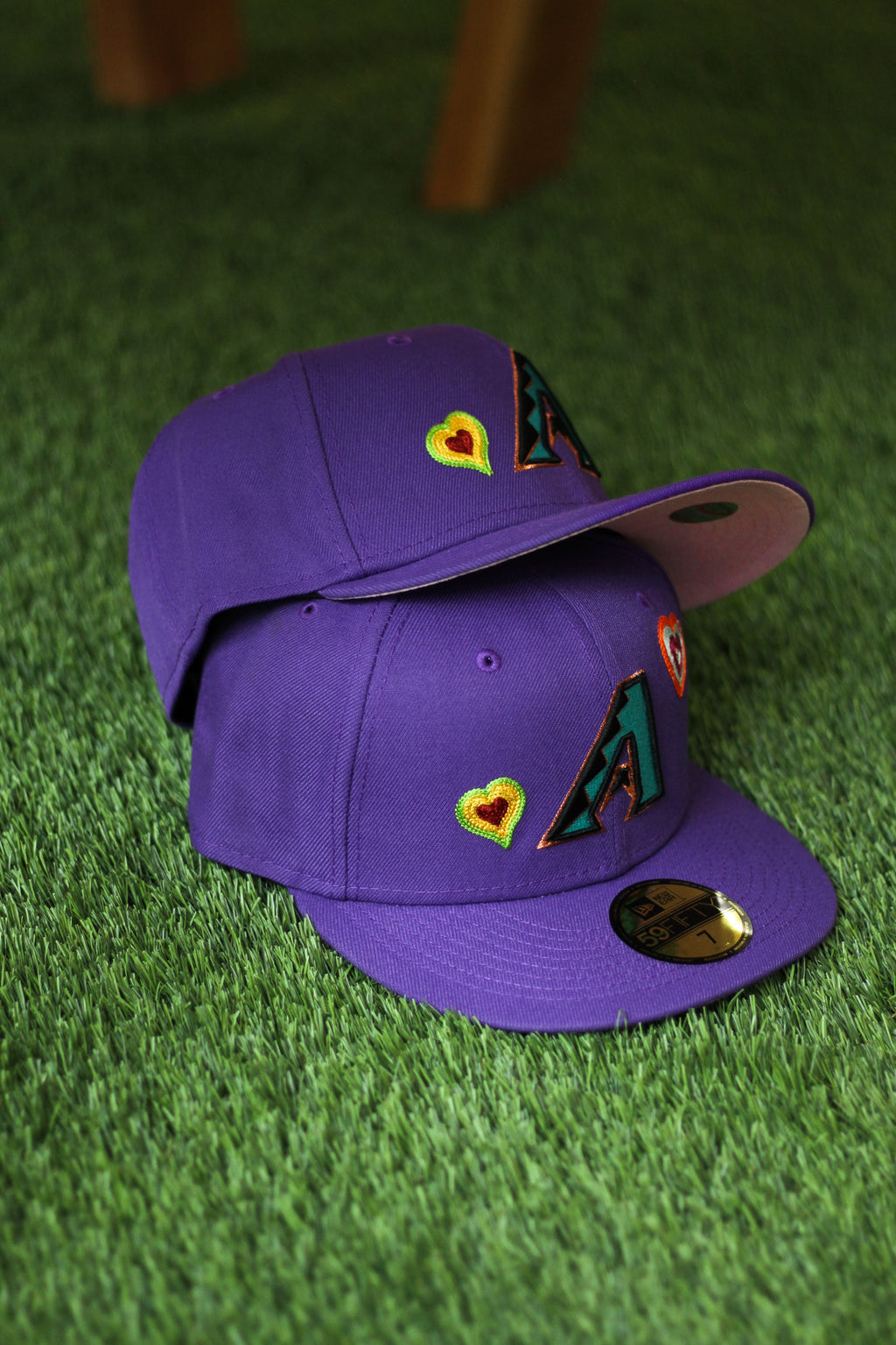 New Era Arizona Diamondbacks Purple Chainstitchheart Edition 59FIFTY Fitted Hat