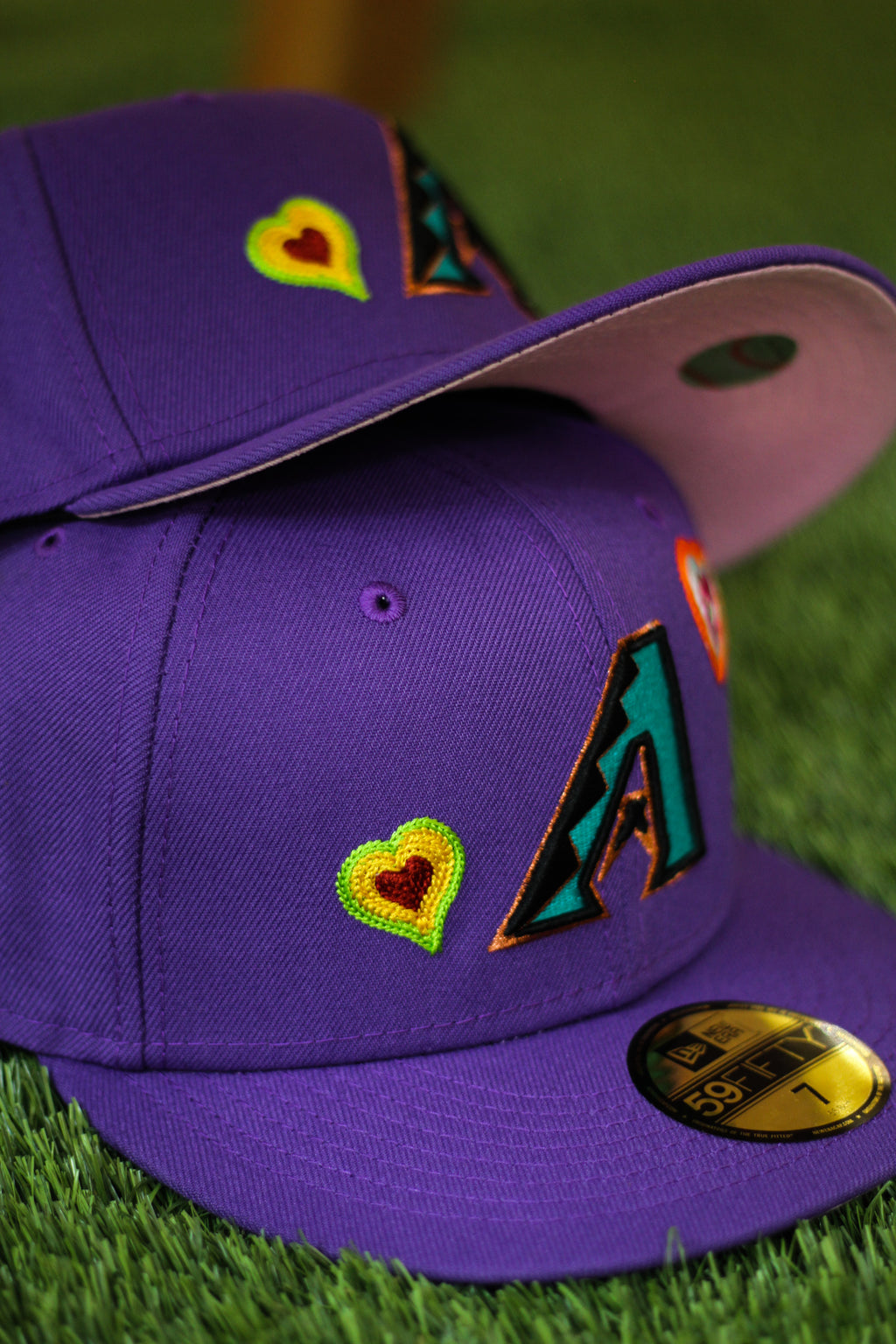 New Era Arizona Diamondbacks Purple Chainstitchheart Edition 59FIFTY Fitted Hat