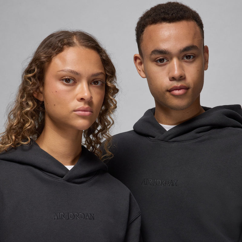 WORDMARK FLEECE PULLOVER HOODIE "OFF NOIR"