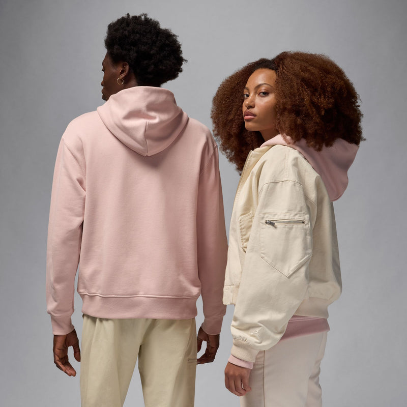 WORDMARK FLEECE PULLOVER HOODIE "PINK OXFORD"