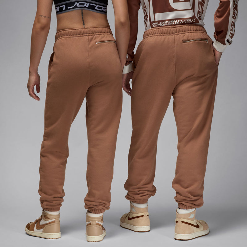 WORDMARK FLEECE PANTS "ARCHAEO BROWN"