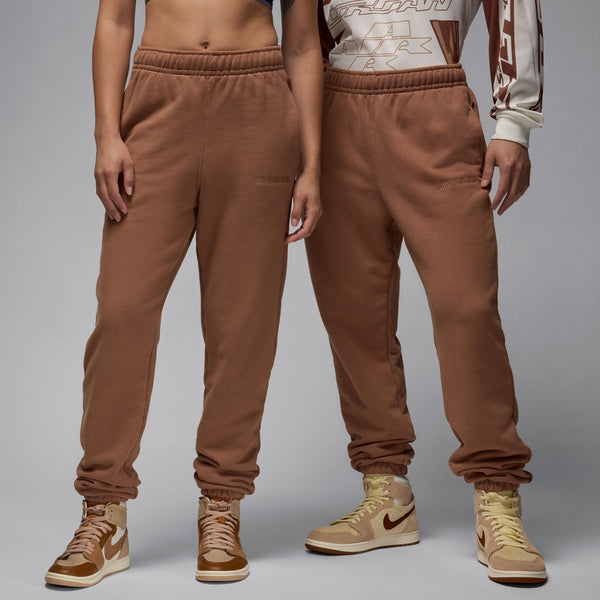 WORDMARK FLEECE PANTS "ARCHAEO BROWN"