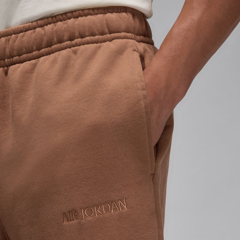 WORDMARK FLEECE SHORTS "ARCHAEO BROWN"