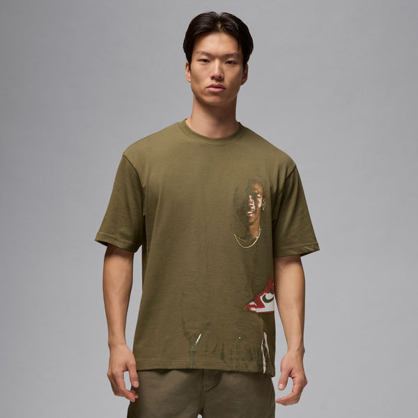 JORDAN T SHIRT "MEDIUM OLIVE"