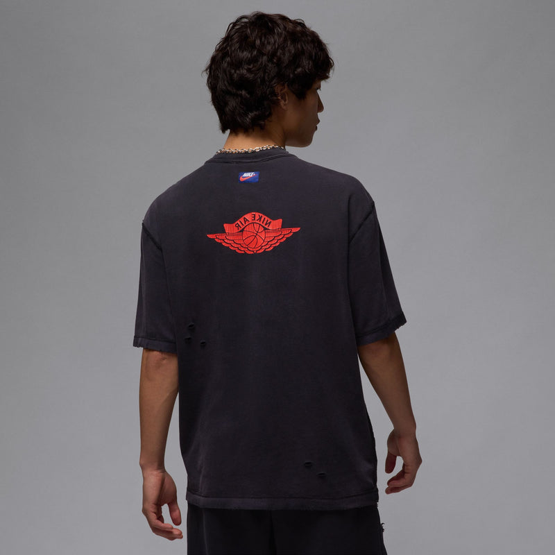 AIR JORDAN RARE AIR T-SHIRT "BLACK/CHILE RED"