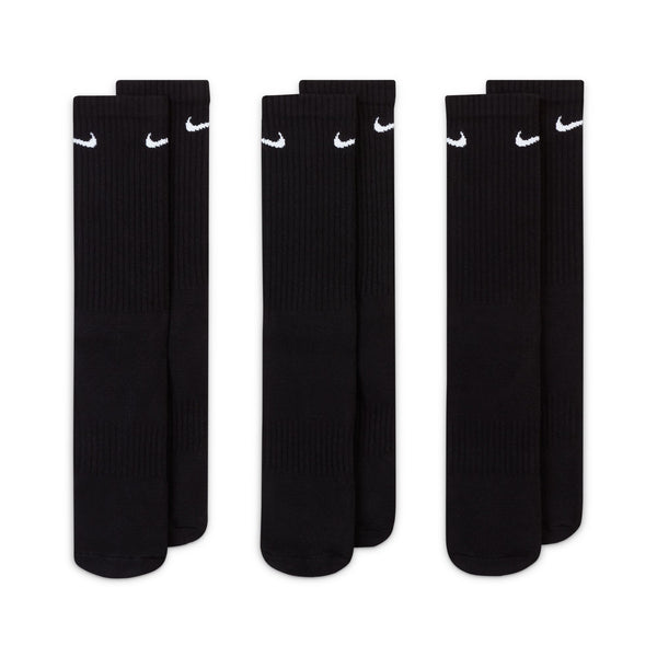 TRAINING CREW SOCKS (3 PK) "BLACK"