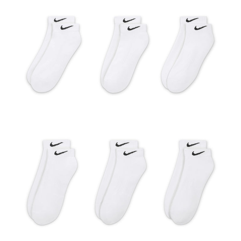 TRAINING LOW SOCKS "WHITE" (6 PACK)