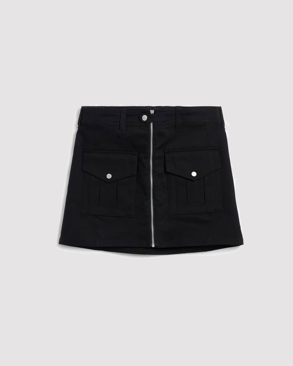 W UTILITY SKIRT "BLACK"