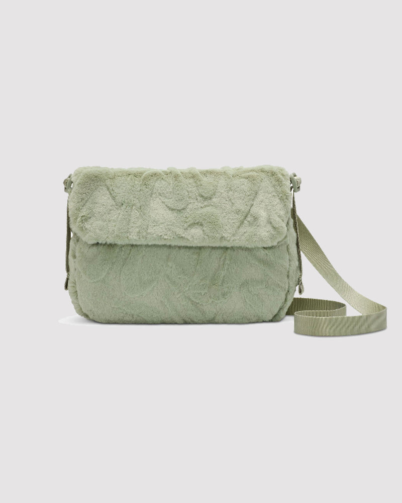 FAUX FUR CROSSBODY BAG "JADE HORIZON"