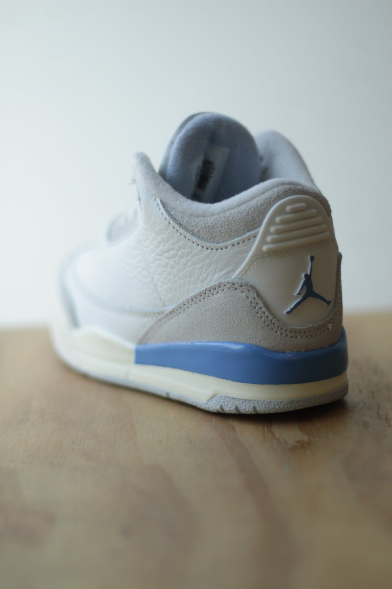 JORDAN 3 RETRO (PS) "SUMMIT WHITE/HYDROGEN BLUE-LEGEND BLUE"