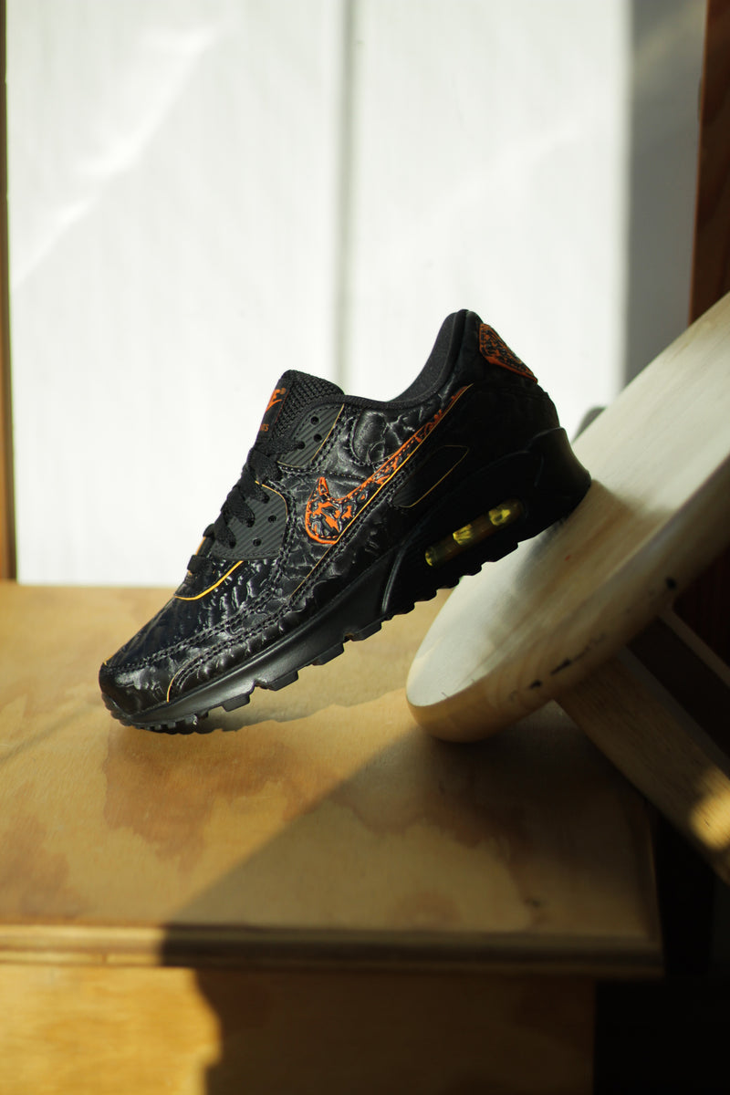 AIR MAX 90 "BLACK/BLACK-MAGMA ORANGE-LASER ORANGE"