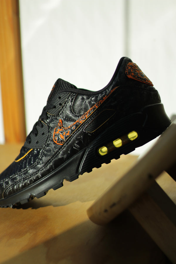 AIR MAX 90 "BLACK/BLACK-MAGMA ORANGE-LASER ORANGE"