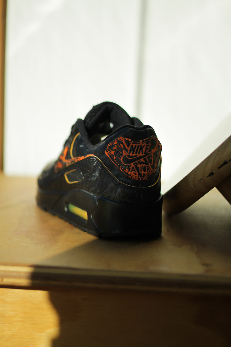 AIR MAX 90 "BLACK/BLACK-MAGMA ORANGE-LASER ORANGE"