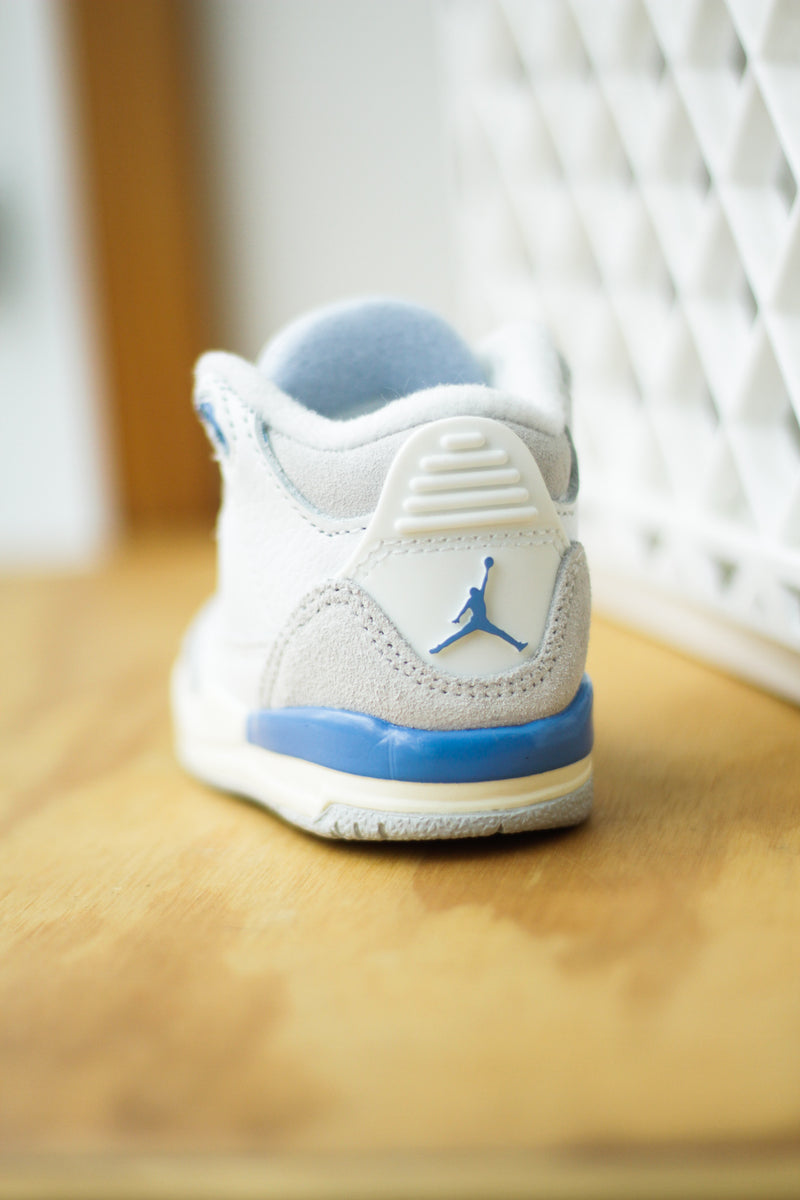 JORDAN 3 RETRO (TD) "SUMMIT WHITE/HYDROGEN BLUE-LEGEND BLUE"