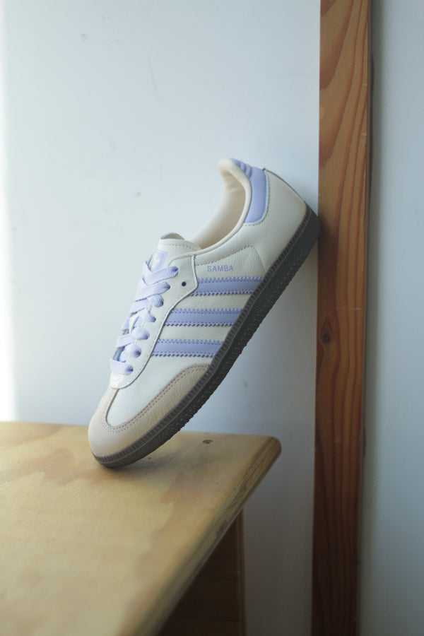 W SAMBA OG "CREAM WHITE/VIOLET TONE"