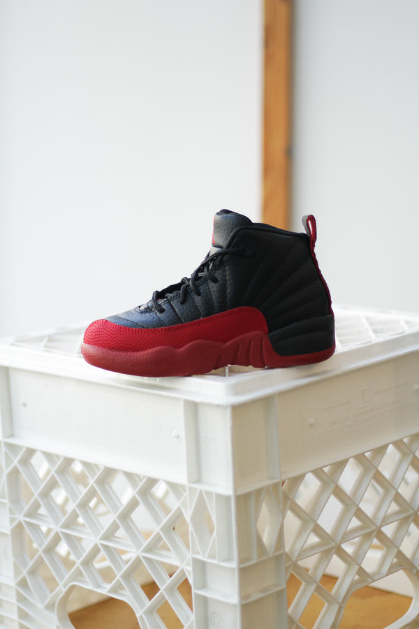 JORDAN 12 RETRO (PS) "BLACK/VARSITY RED"