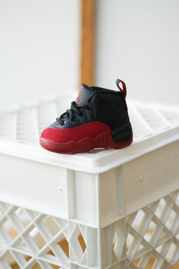 JORDAN 12 RETRO (TD) "BLACK/VARSITY RED"