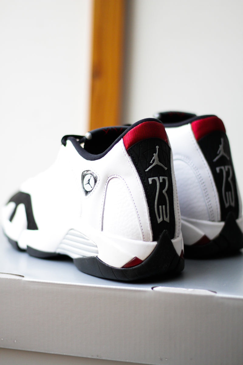 AIR JORDAN 14 RETRO GS WHITE BLACK