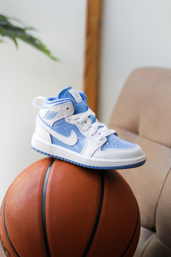 JORDAN 1 MID SE (PS) "LEGEND BLUE"