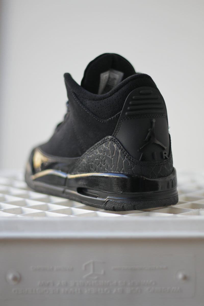 AIR JORDAN 3 RETRO (GS) "BLACK/DARK CHARCOAL"