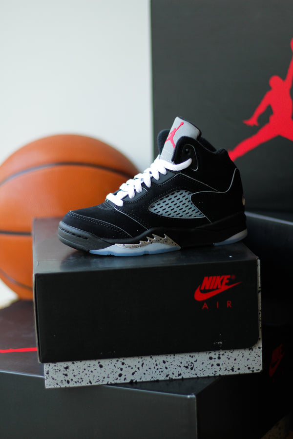 JORDAN 5 RETRO OG (PS) "BLACK/METALLIC SILVER"