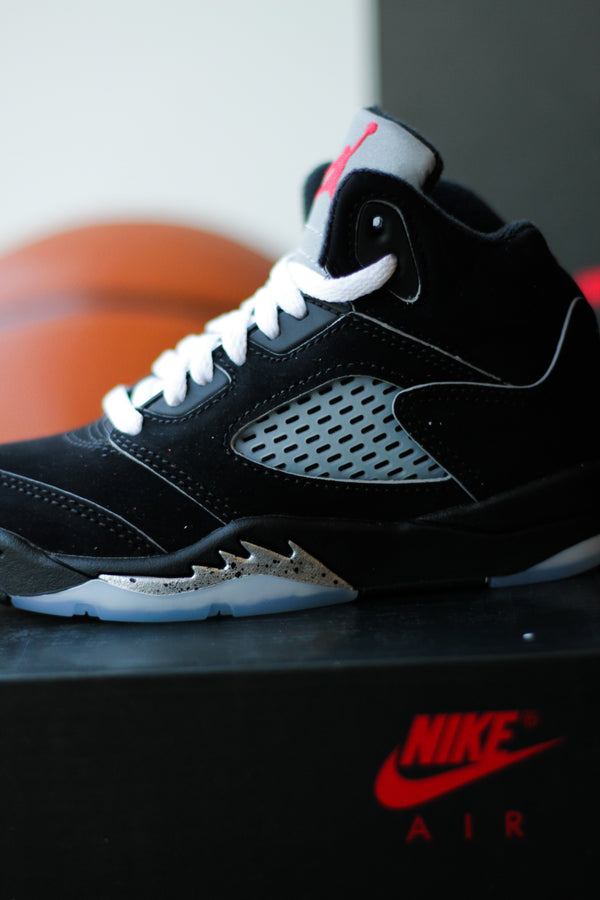 JORDAN 5 RETRO OG (PS) "BLACK/METALLIC SILVER"