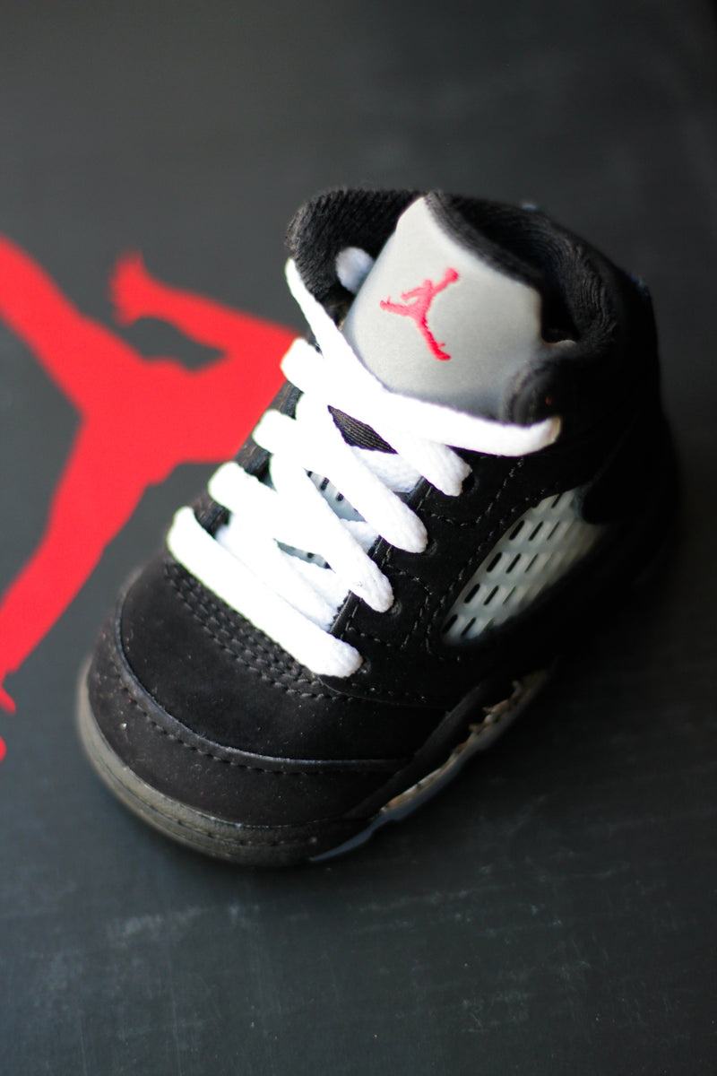 JORDAN 5 RETRO OG (TD) "BLACK/METALLIC SILVER"