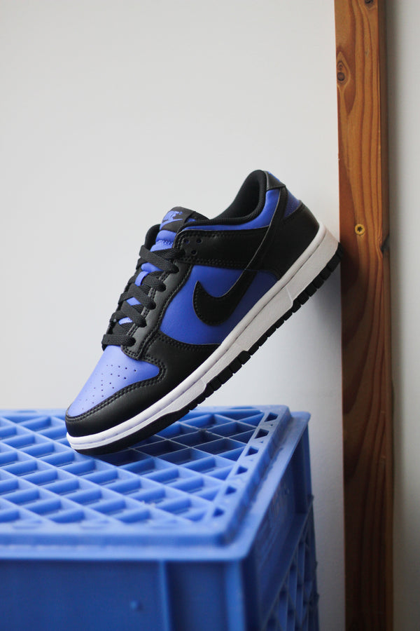 NIKE DUNK LOW RETRO "HYPER ROYAL/BLACK-WHITE"