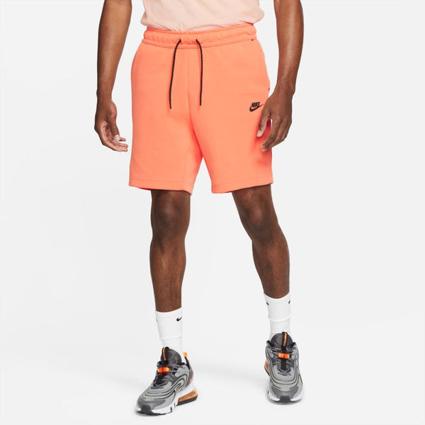 Nike fleece shorts orange hotsell