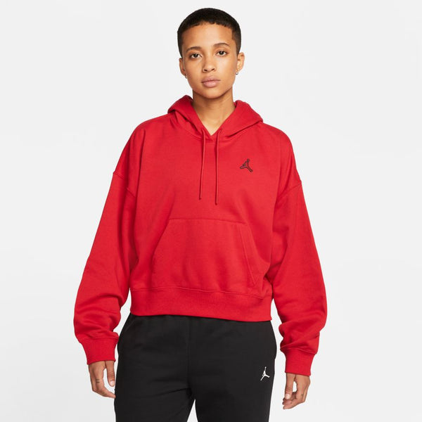 W JORDAN ESSENTIAL FLEECE HOODIE "GYM RED"